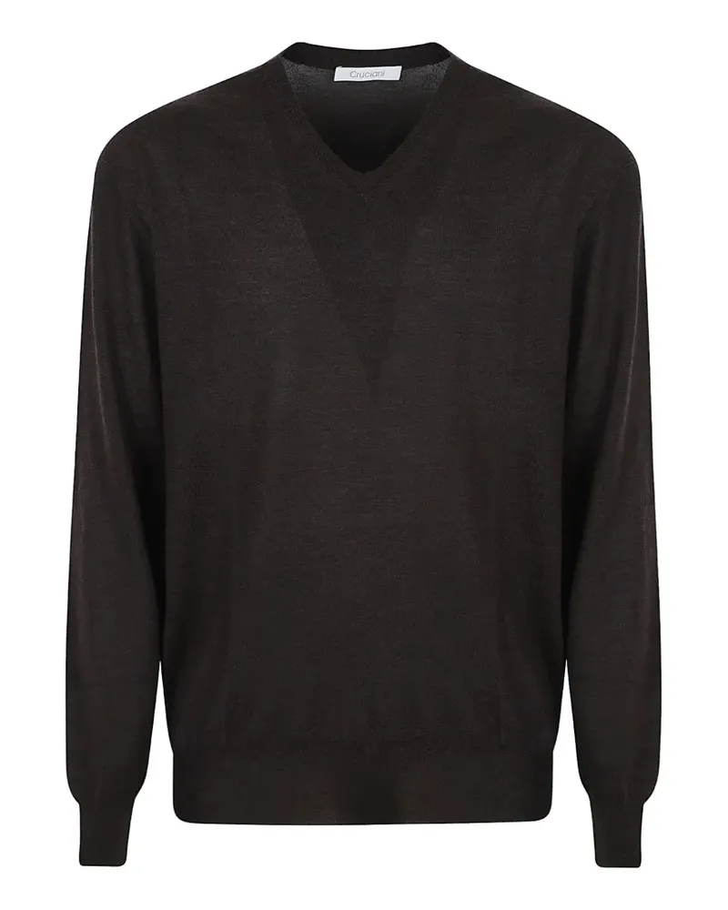 Cruciani V-neck sweater - Braun Braun