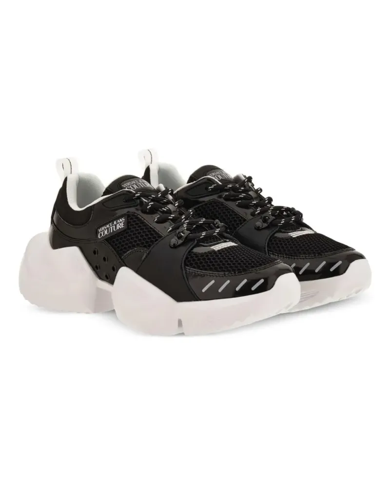 Versace Jeans Sneakers mit Schnürung - Schwarz Schwarz