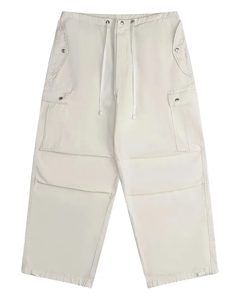 RHUDE Ausgeblichene Parachute Hose - Nude Nude