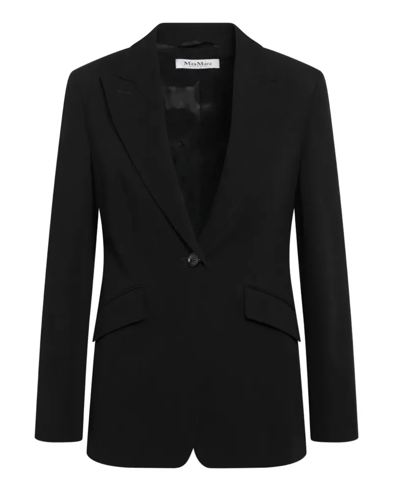 Max Mara single-breasted peak-lapel blazer - Schwarz Schwarz