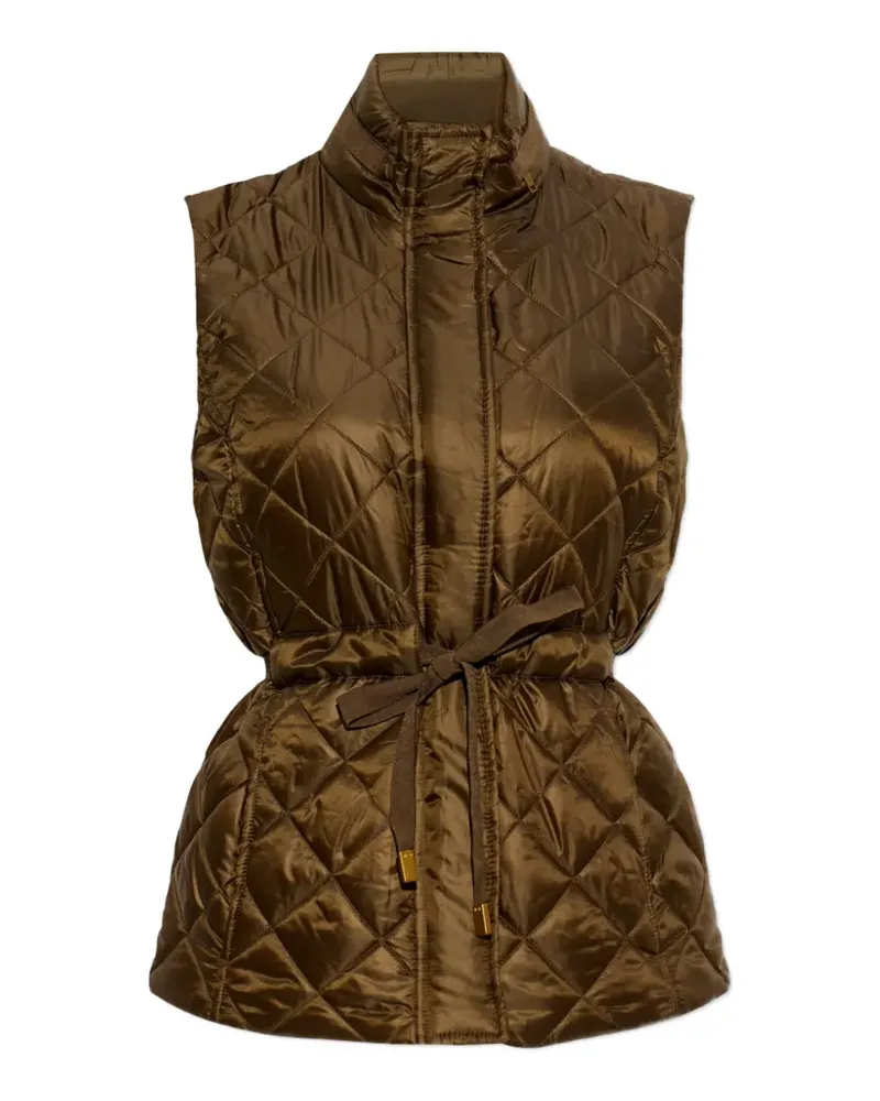 Michael Kors drawstring-waist quilted gilet - Braun Braun