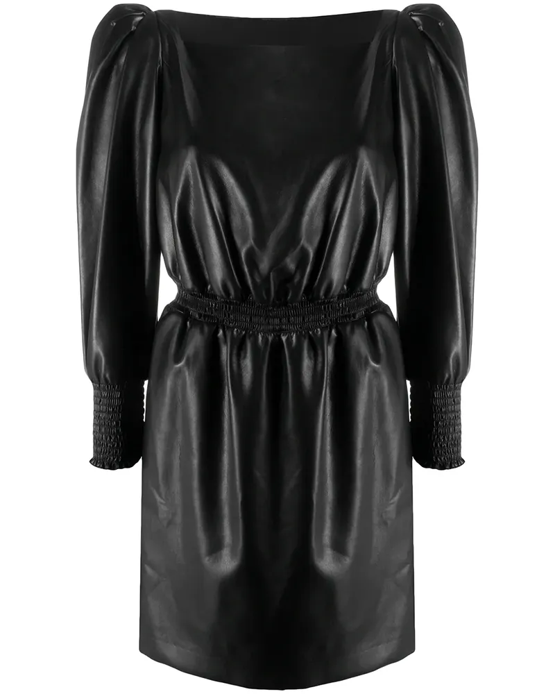 Philosophy Di Lorenzo Serafini Minikleid in Lederoptik - Schwarz Schwarz