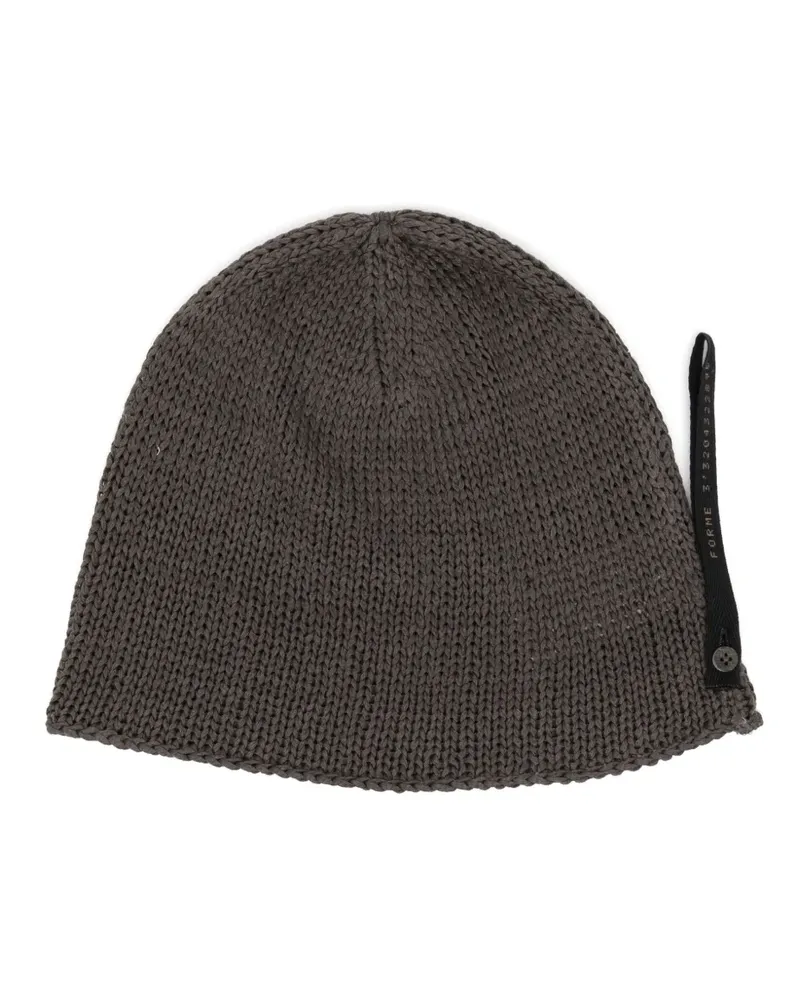 forme d'expression Beanie aus Baumwolle - Grau Grau