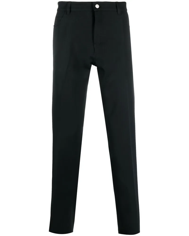 Courrèges Klassische Straight-Leg-Hose - Schwarz Schwarz
