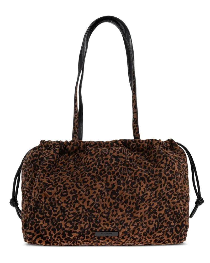 Kurt Geiger Kensington Tote Bag mit Leoparden-Print - Braun Braun