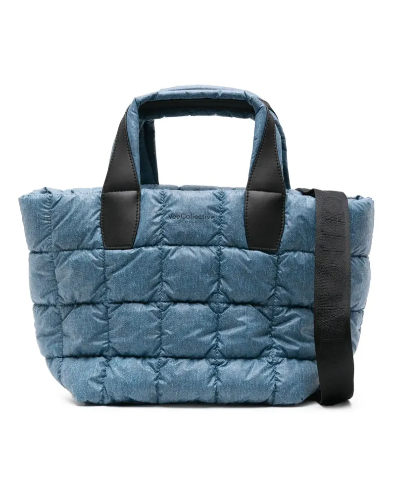 VeeCollective Kleiner Porter Shopper mit Steppung - Blau Blau