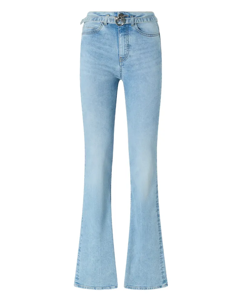 Pinko buckle-embellished flared jeans - Blau Blau