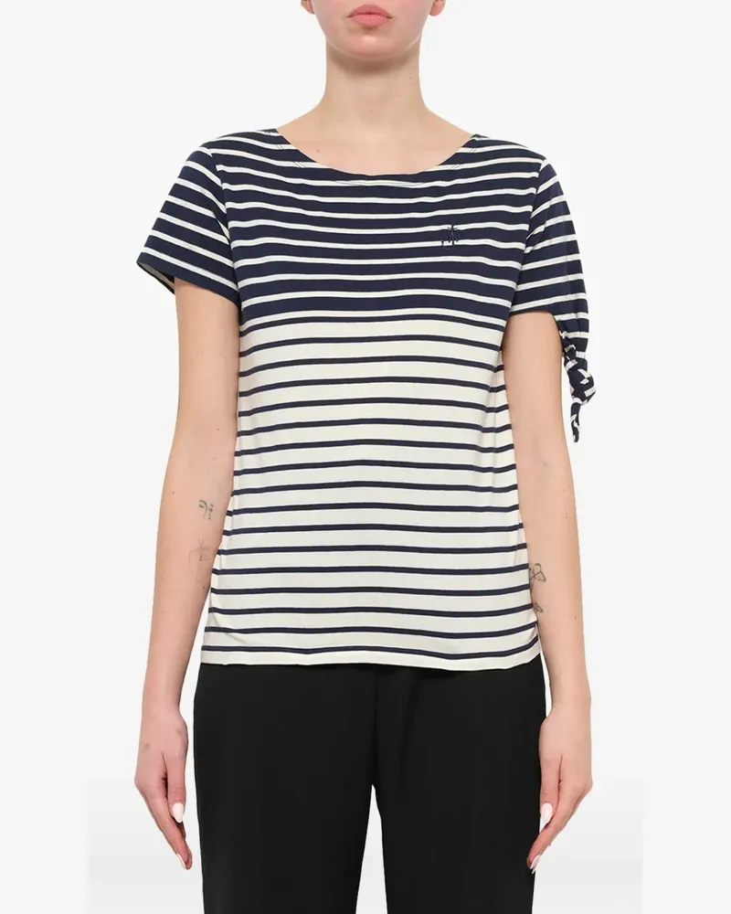 J.W.Anderson Gestreiftes T-Shirt - Blau Blau