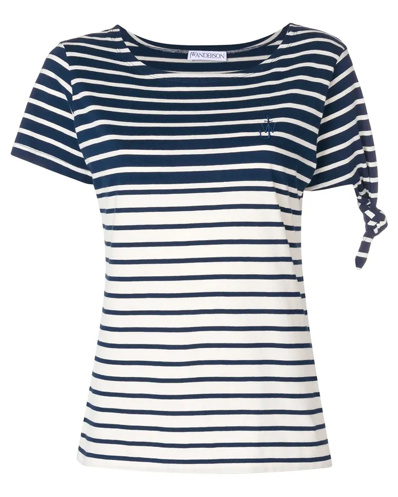 J.W.Anderson Gestreiftes T-Shirt - Blau Blau