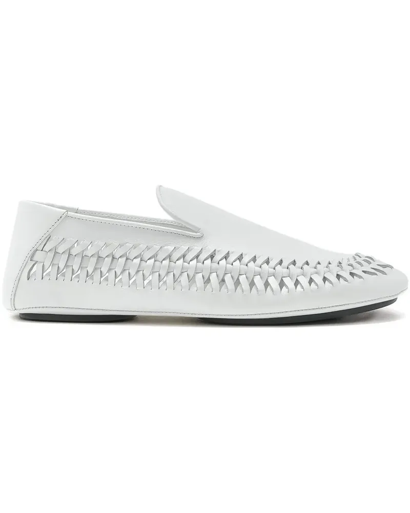 Proenza Schouler Whip Loafer mit Flechtdetail - Weiß Weiß