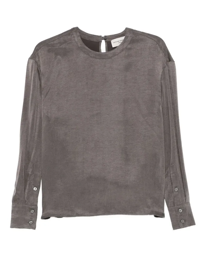 Officine Generale Rimy Langarmshirt mit Knöpfen - Grau Grau