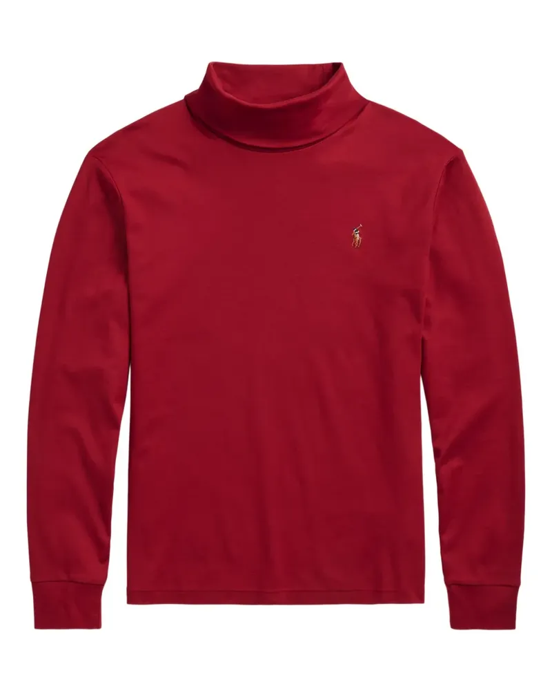 Ralph Lauren Rollkragenpullover mit Polo Pony - Rot Rot