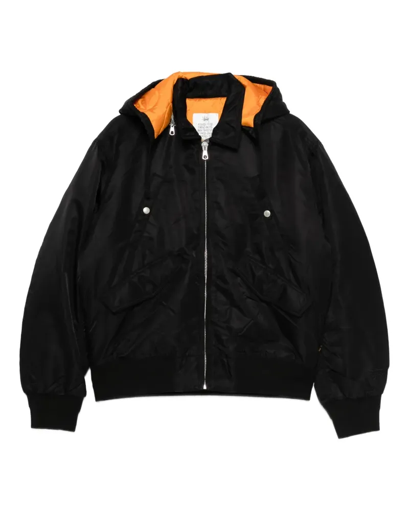 Stüssy Flight Kapuzenjacke - Schwarz Schwarz