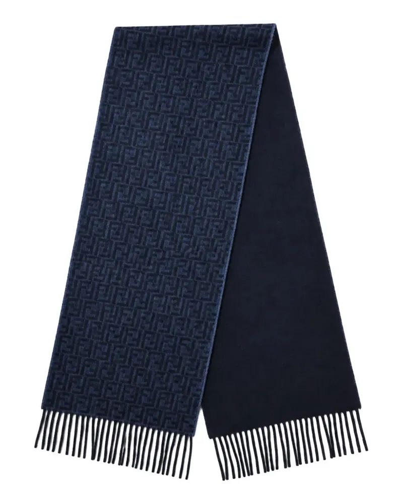 Fendi Schal mit FF-Monogrammmuster - Blau Blau