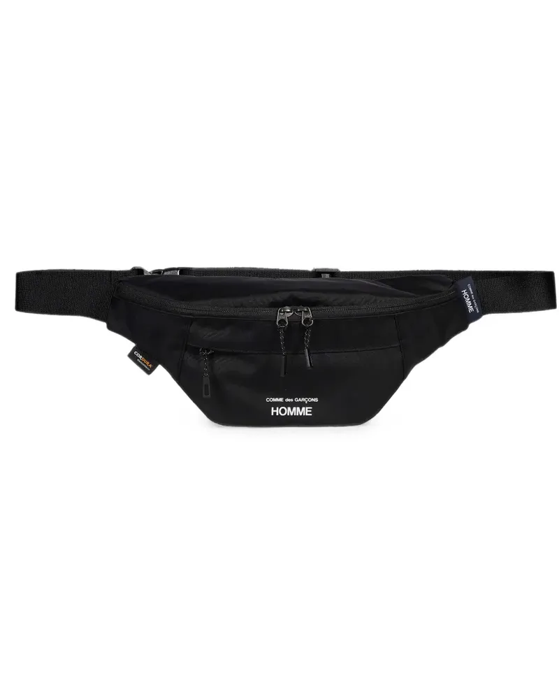 Comme des Garçons Gürteltasche mit Logo-Print und Schnallenverschluss - Schwarz Schwarz