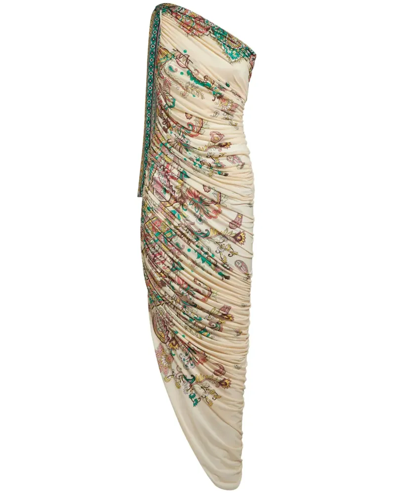 Etro Einschultriges Maxikleid - Nude Nude