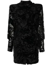 IRO Jacquard-Kleid Schwarz