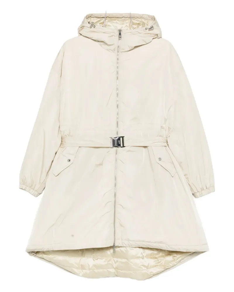 ADD hooded belted coat - Nude Nude