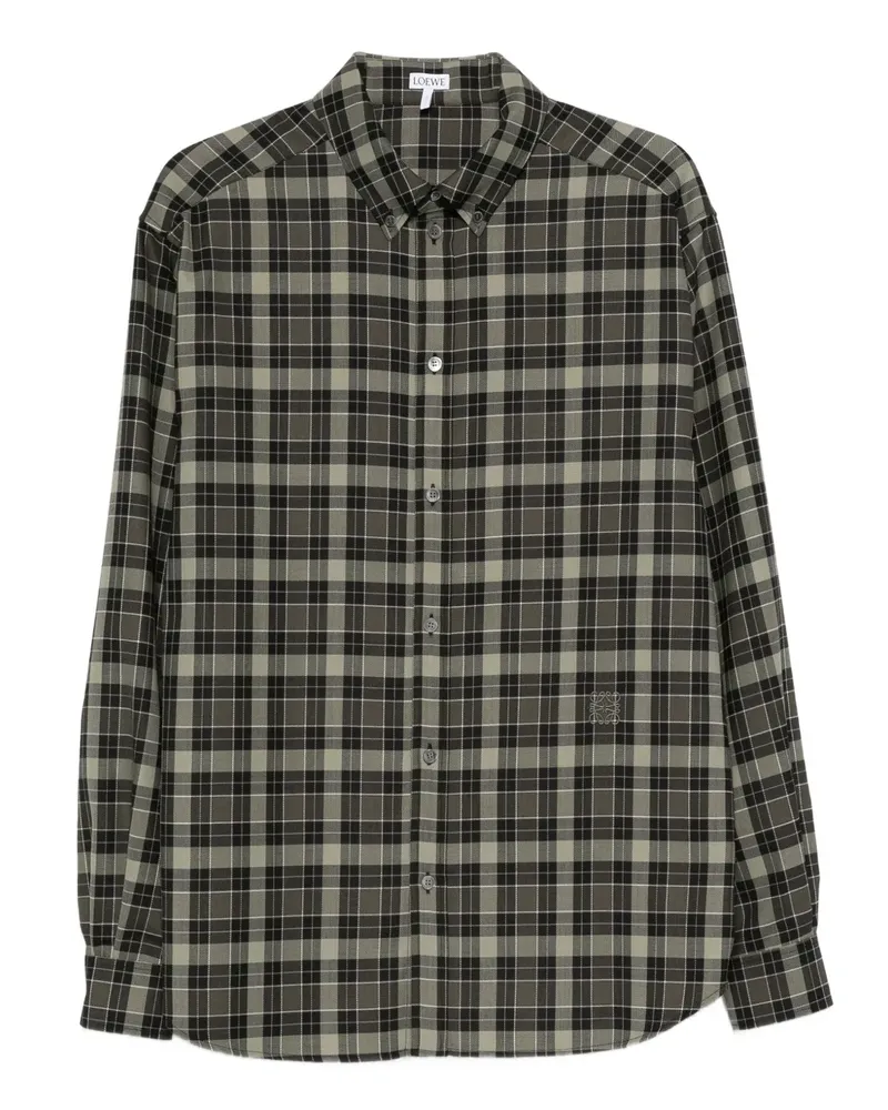 Loewe plaid button-up shirt - Grün Grün