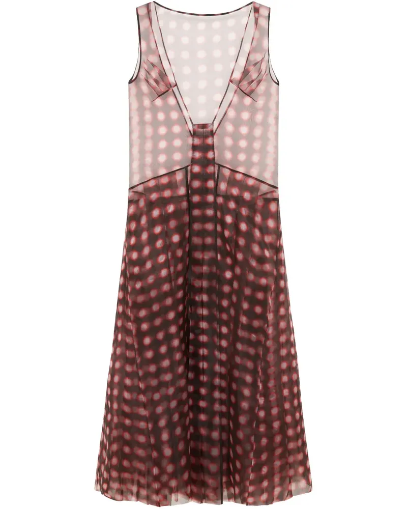 16ARLINGTON Morfyd Midikleid - Rot Rot