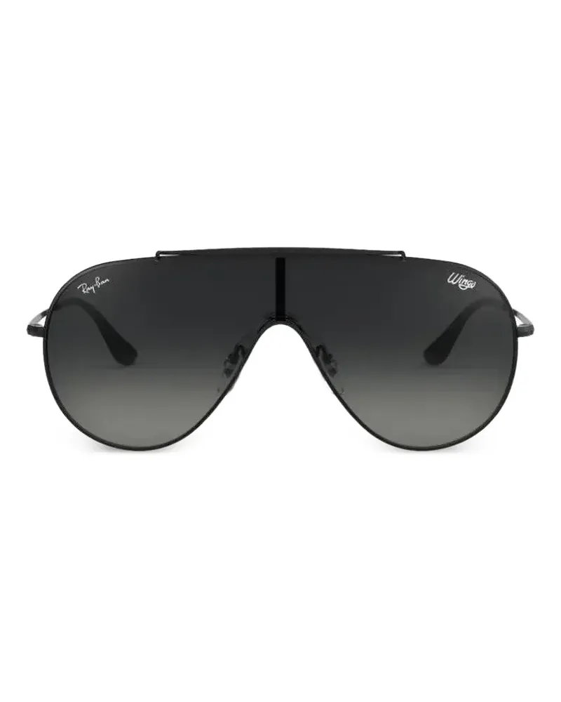 Ray Ban Wings pilot-frame sunglasses - Schwarz Schwarz