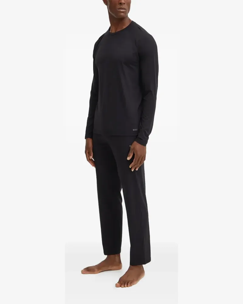HUGO BOSS Pyjama mit Raglanärmeln - Schwarz Schwarz