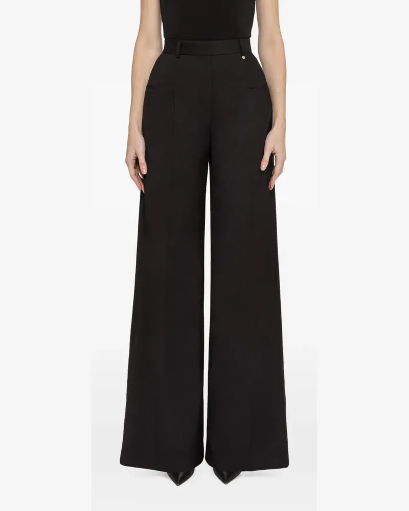 NISSA high-rise wide-leg pants - Schwarz Schwarz