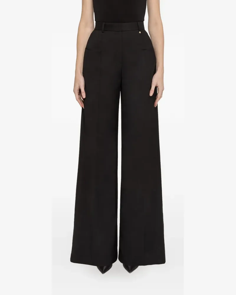 NISSA high-rise wide-leg palazzo pants - Schwarz Schwarz