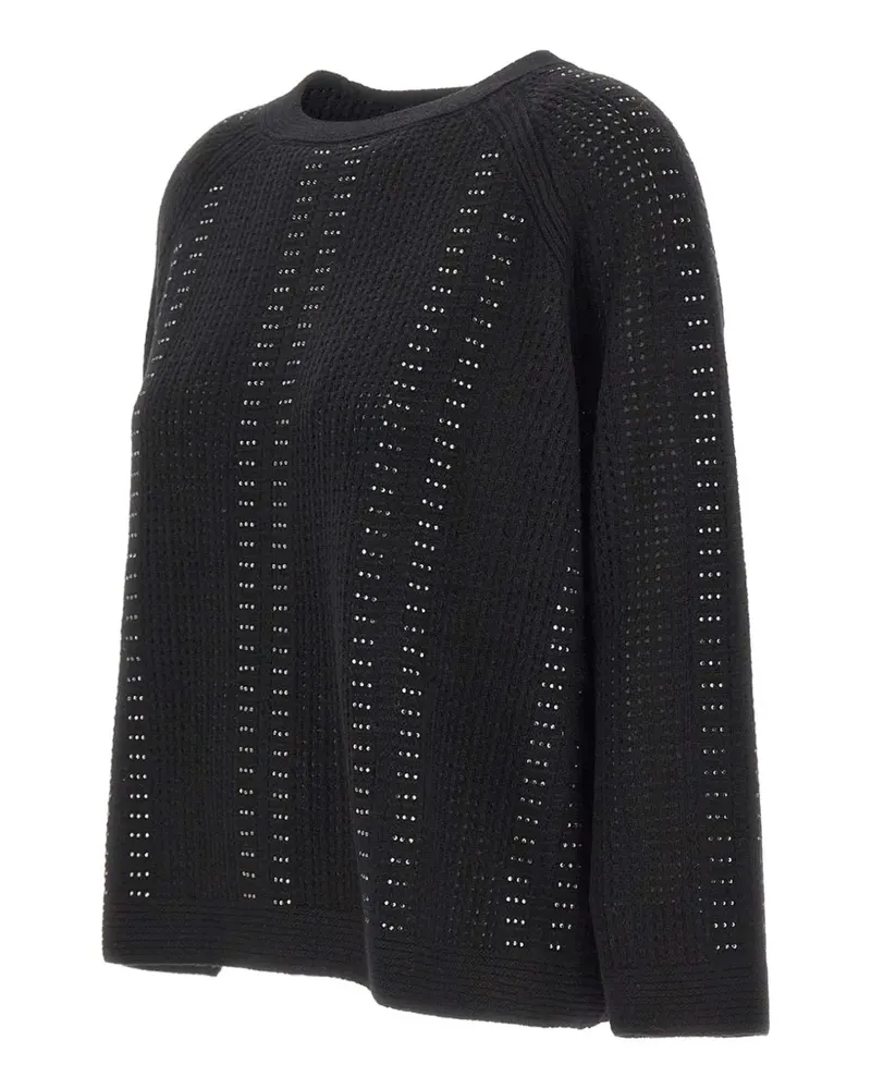 Elena Mirò rhinestone-embellished sweater - Schwarz Schwarz