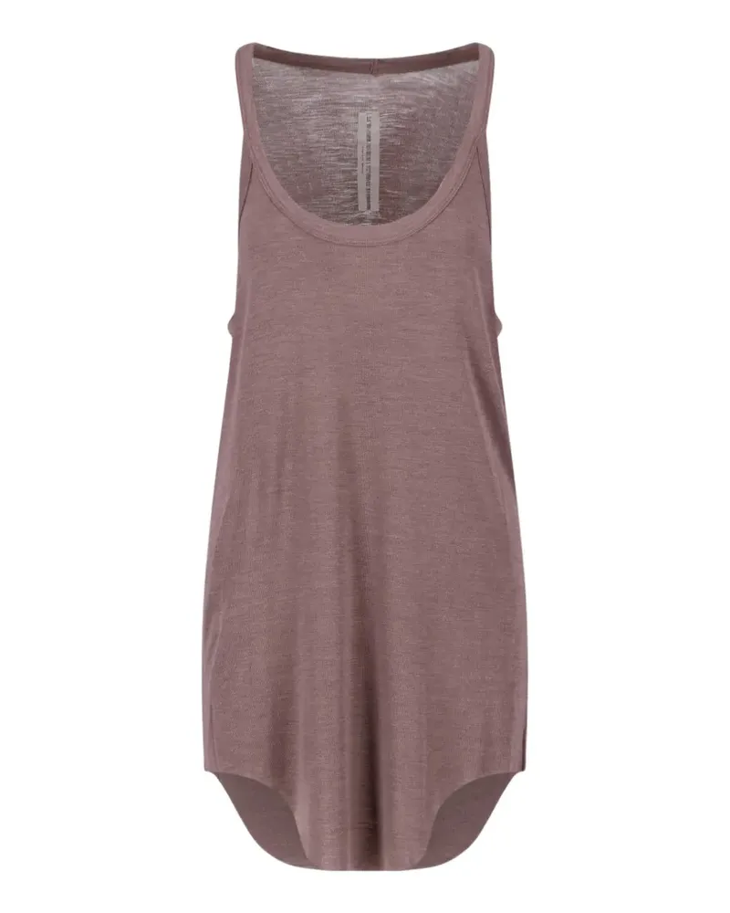 Rick Owens ribbed-trim tank top - Violett Violett