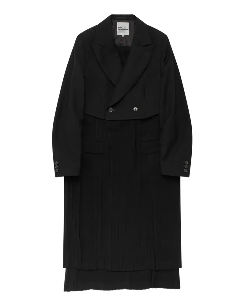 Noir Kei Ninomiya Doppelreihiger Trenchcoat - Schwarz Schwarz