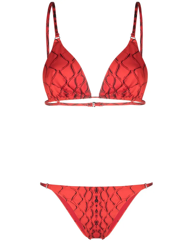 Noire Swimwear Snake Tanning' Bikini - Rot Rot