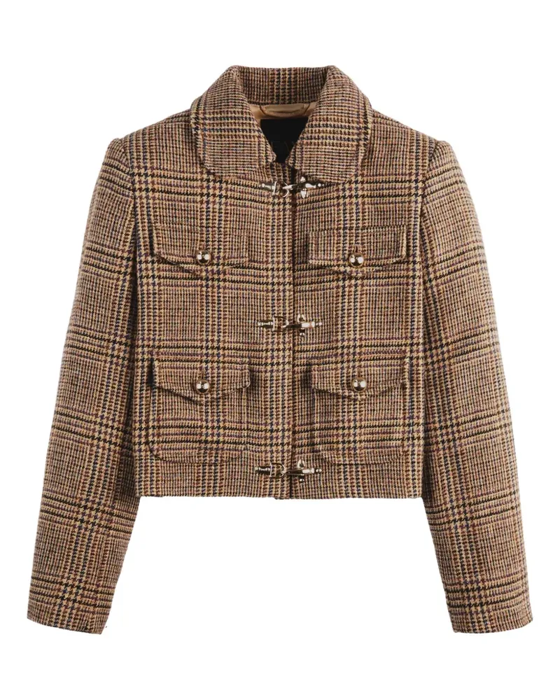 Fay Blazer mit Check - Braun Braun