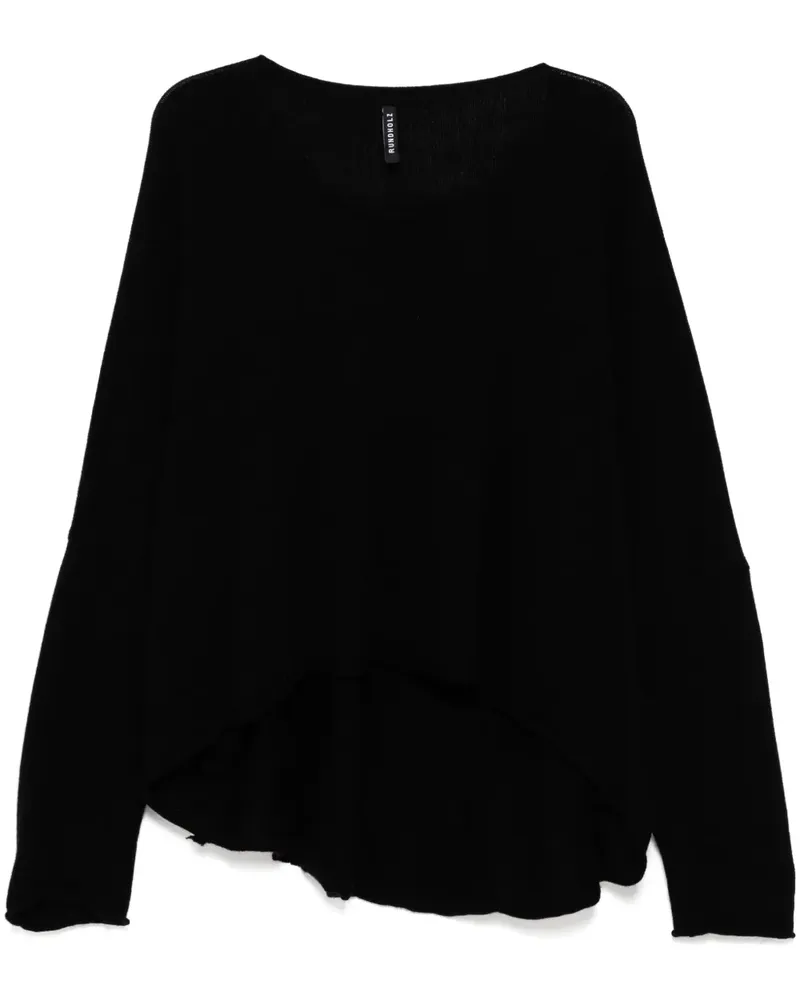 Studiorundholz Pullover mit V-Ausschnitt - Schwarz Schwarz