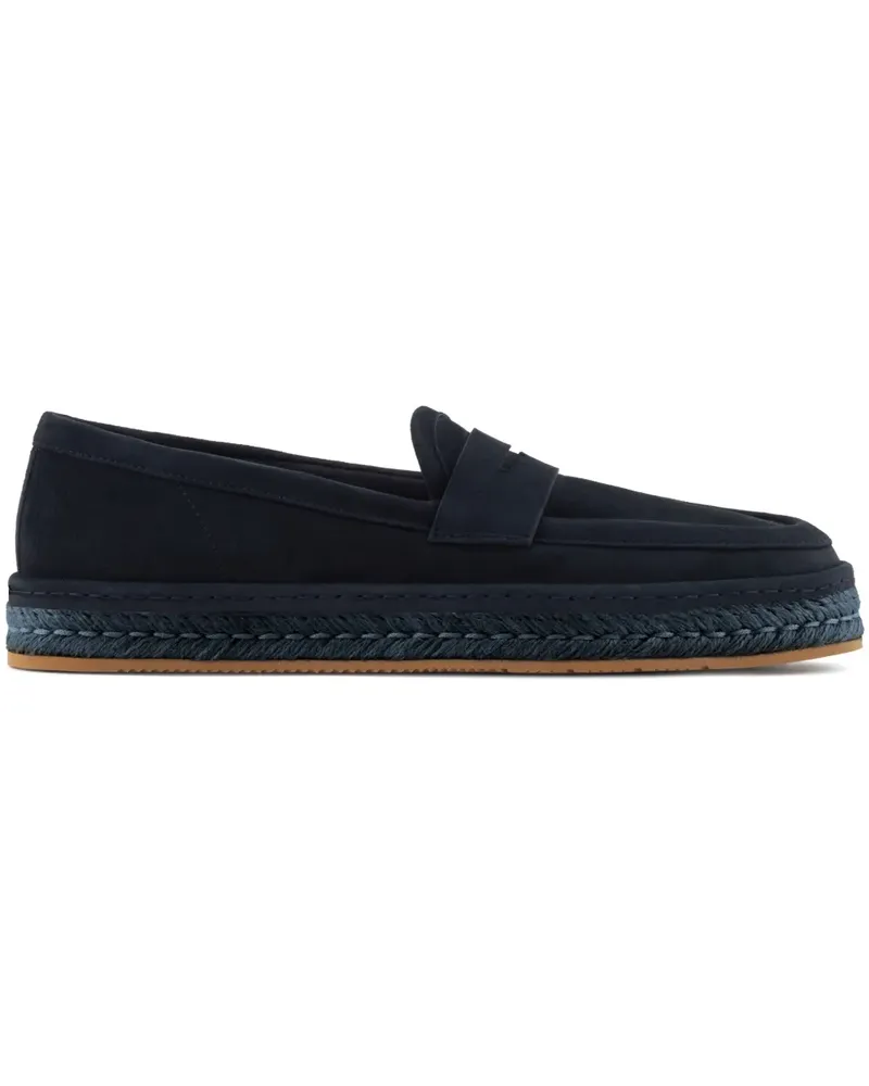 Giorgio Armani Espadrilles aus Wildleder - Schwarz Schwarz