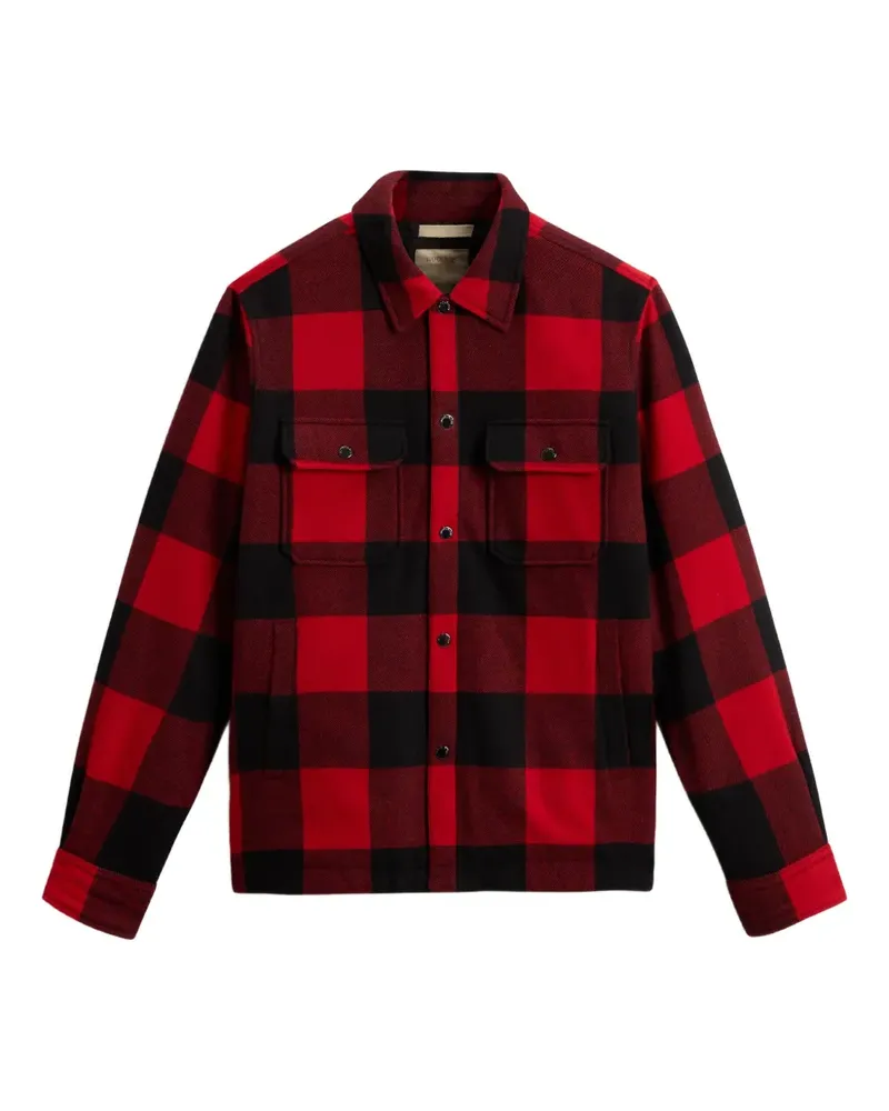 Woolrich Hemdjacke mit Karomuster - Rot Rot