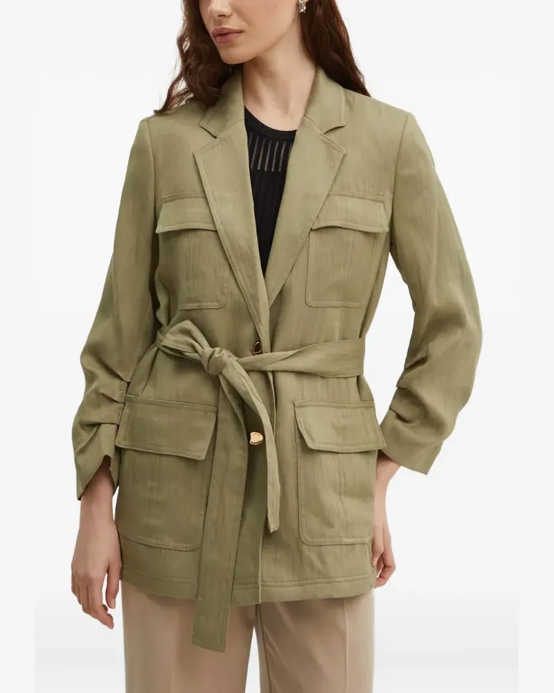 DKNY Jacke mit Gürtel - Grün Grün