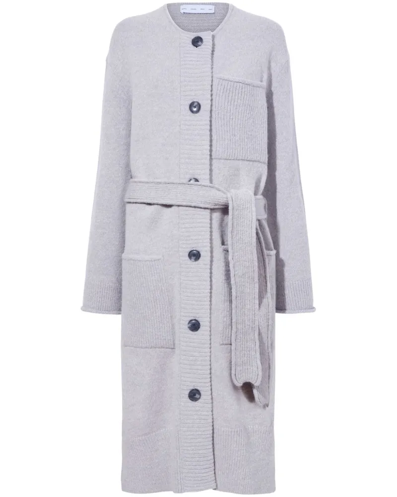 Proenza Schouler Lenora Strickmantel - Grau Grau