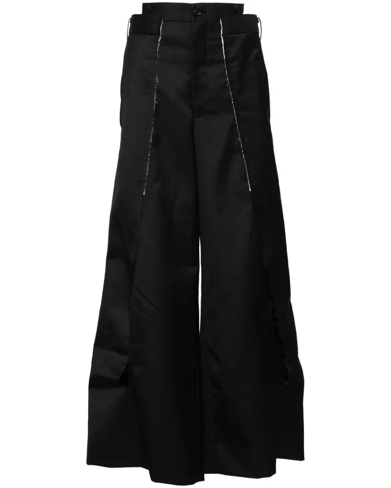 Comme des Garçons Hose mit geradem Bein - Schwarz Schwarz