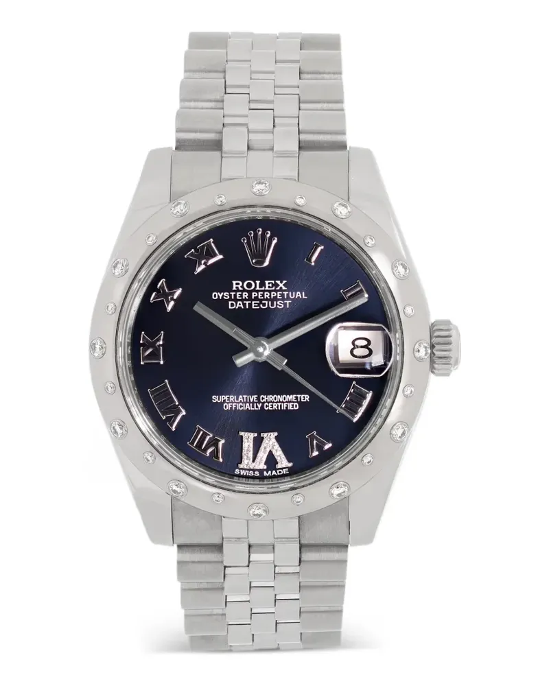 Rolex Diamond Roman Datejust 31mm watch - Blau Blau