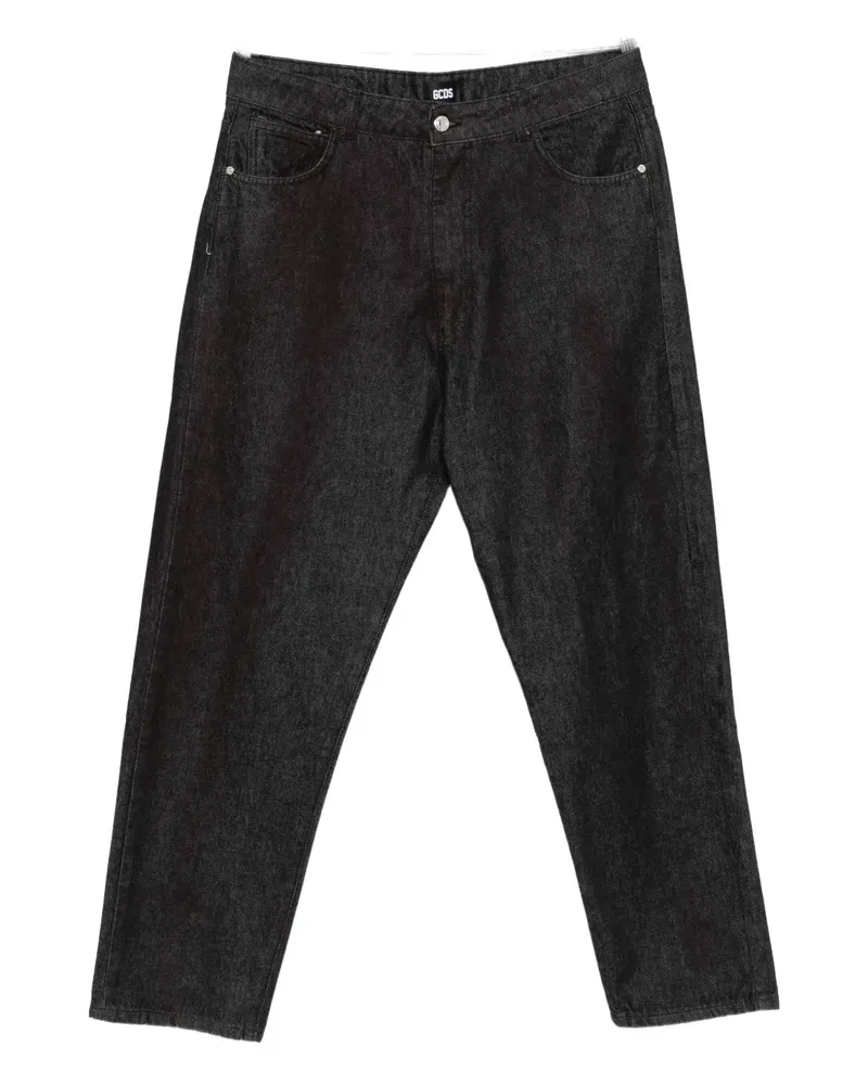 GCDS logo-patch jeans - Rot Rot
