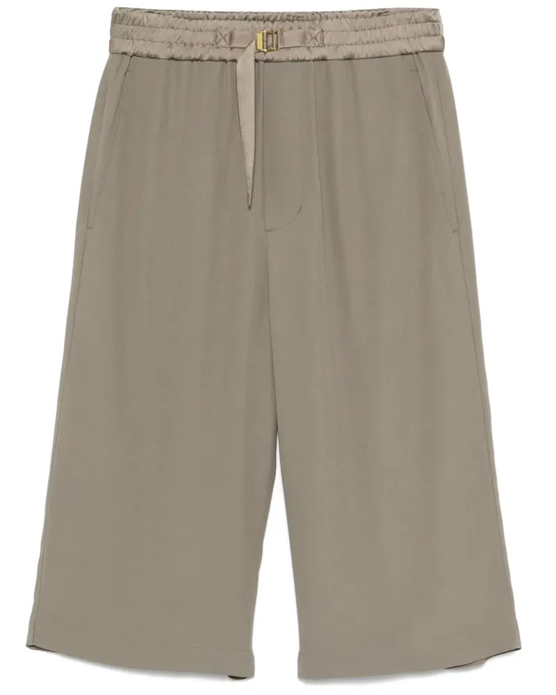 AMI Paris Shorts aus Krepp - Grau Grau
