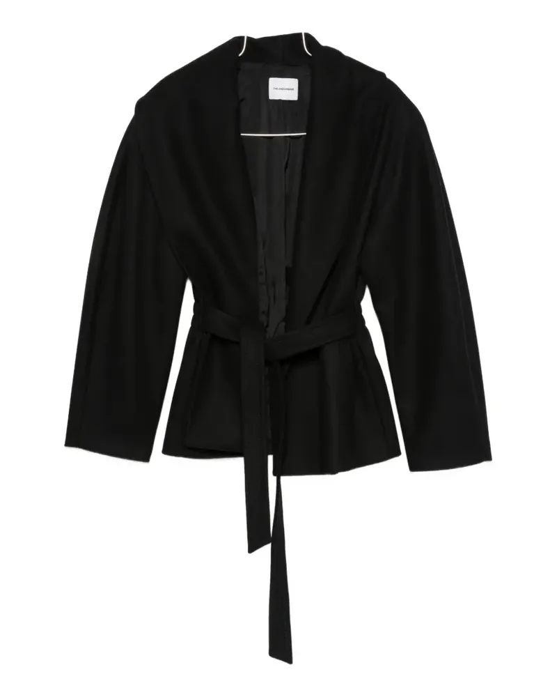 ANDAMANE Niki long-sleeve belted jacket - Schwarz Schwarz