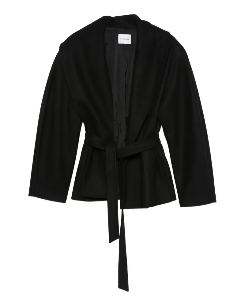 ANDAMANE Niki long-sleeve belted jacket - Schwarz Schwarz