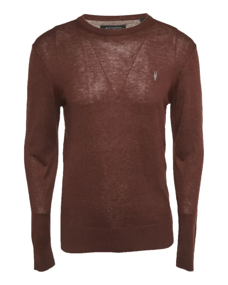 AllSaints Nomo Pullover mit Rundhalsausschnitt - Braun Braun