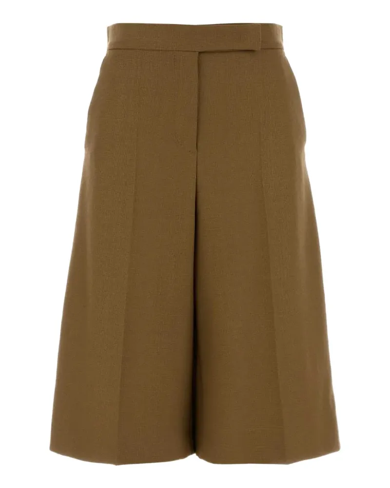 Max Mara Slub Bermudas aus Canvas - Camel - Braun Braun
