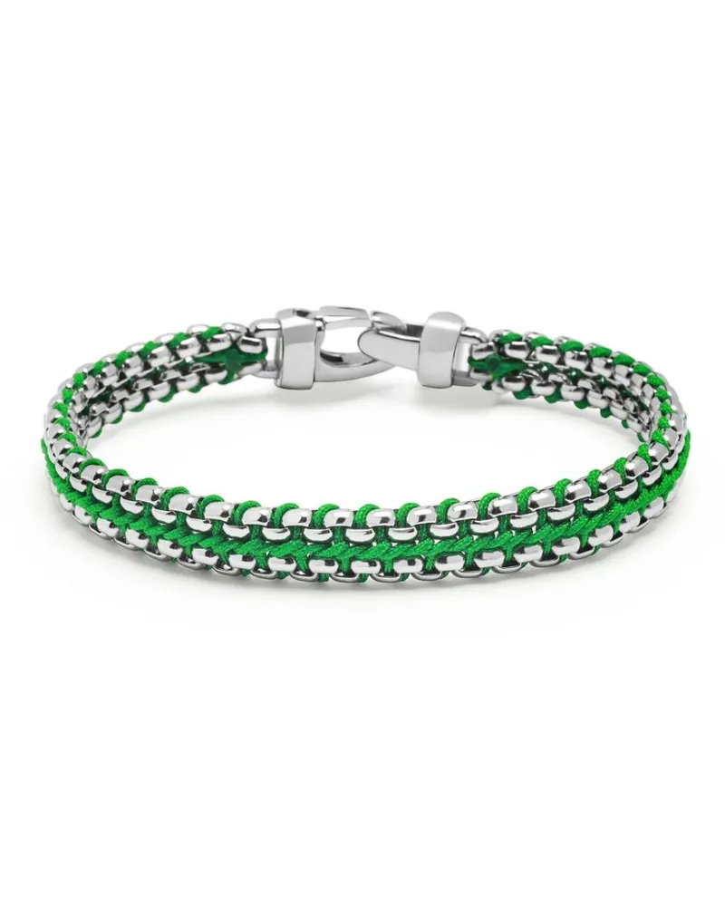 Nialaya Gewebtes Venezianerarmband 8mm - Silber Silber