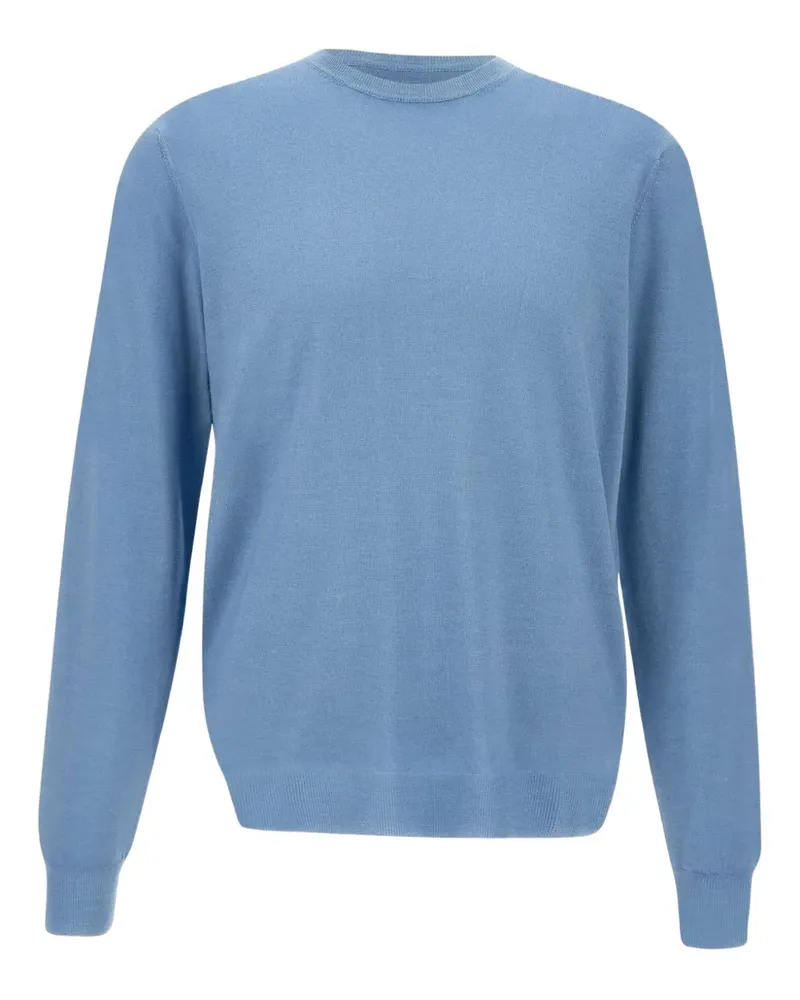 Filippo de Laurentiis Klassischer Merinopullover - Blau Blau