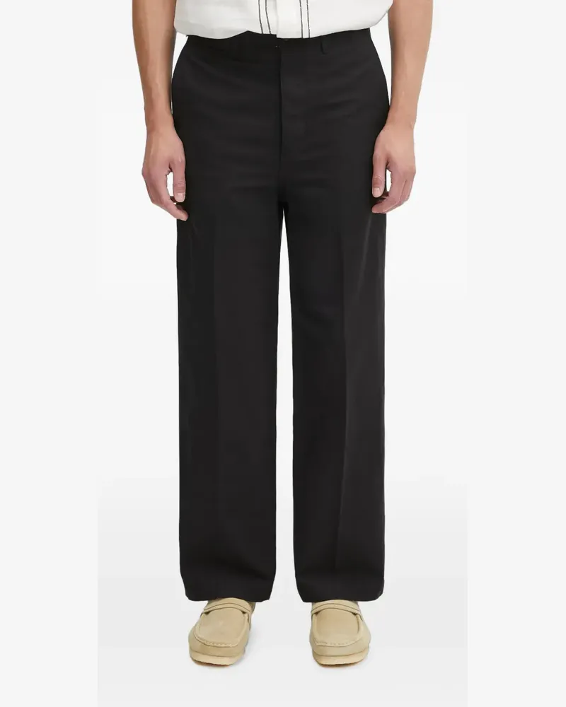 Visvim straight-leg trousers - Schwarz Schwarz