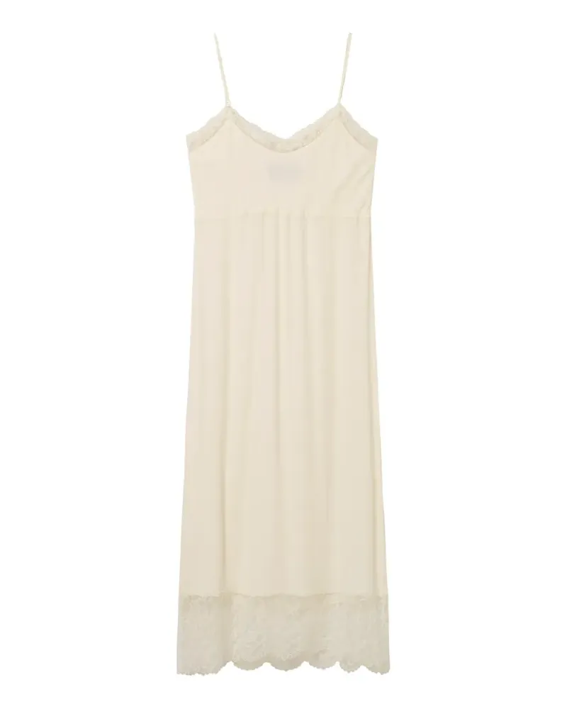 Simone Rocha Camisole-Kleid mit Spitzenborte - Nude Nude